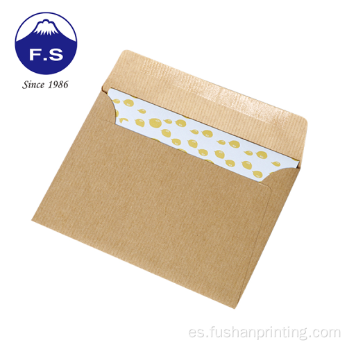 Imprima la tarjeta de agradecimiento de Gold Foil con sobres